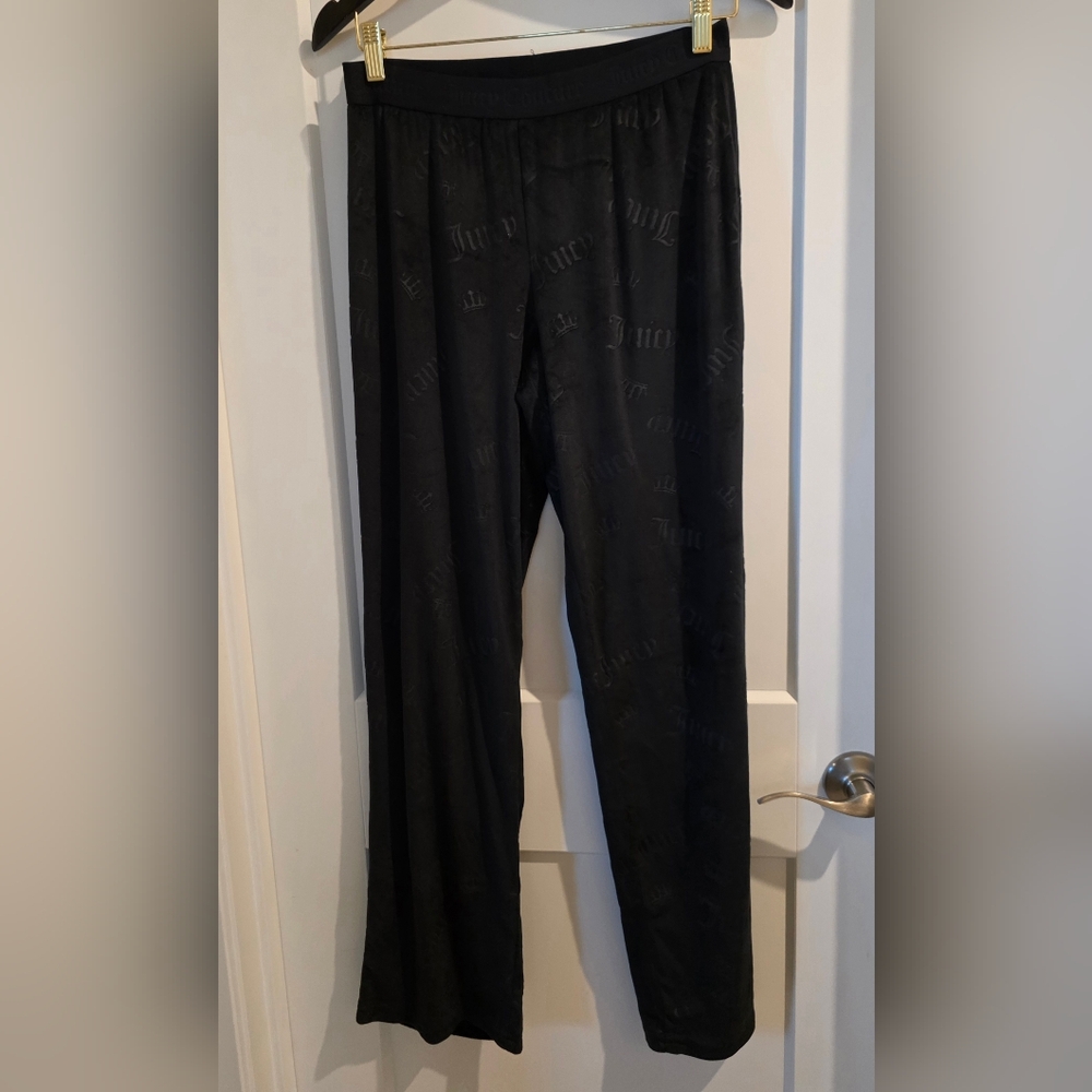 Juicy Couture Black Embossed Pants